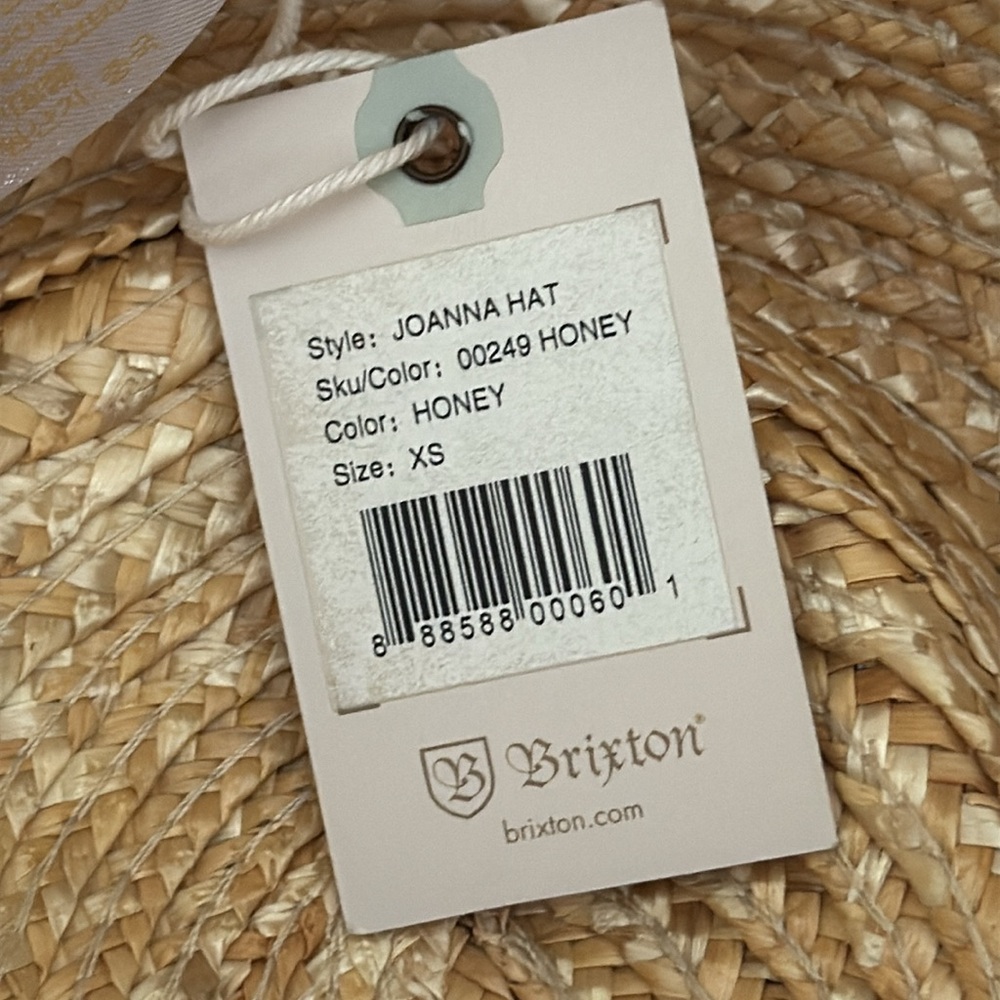 Brixton Natural Straw Boater Hat with Black Band - Picture 5 of 7